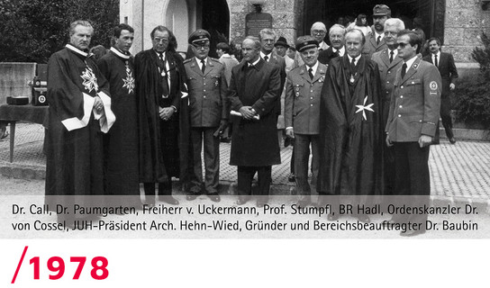 1978: Ordensmitglieder und Gründer in Tirol