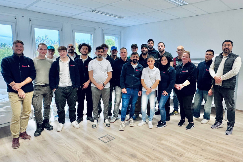 Das Team der Johanniter im Haus Strebersdorf.