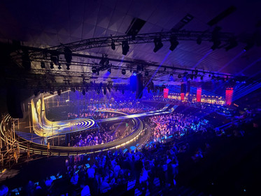 Blick auf Bühne und Zuschauerraum beim ESC (c) Johanniter