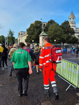 Johanniter beim Cardiff Half Marathon