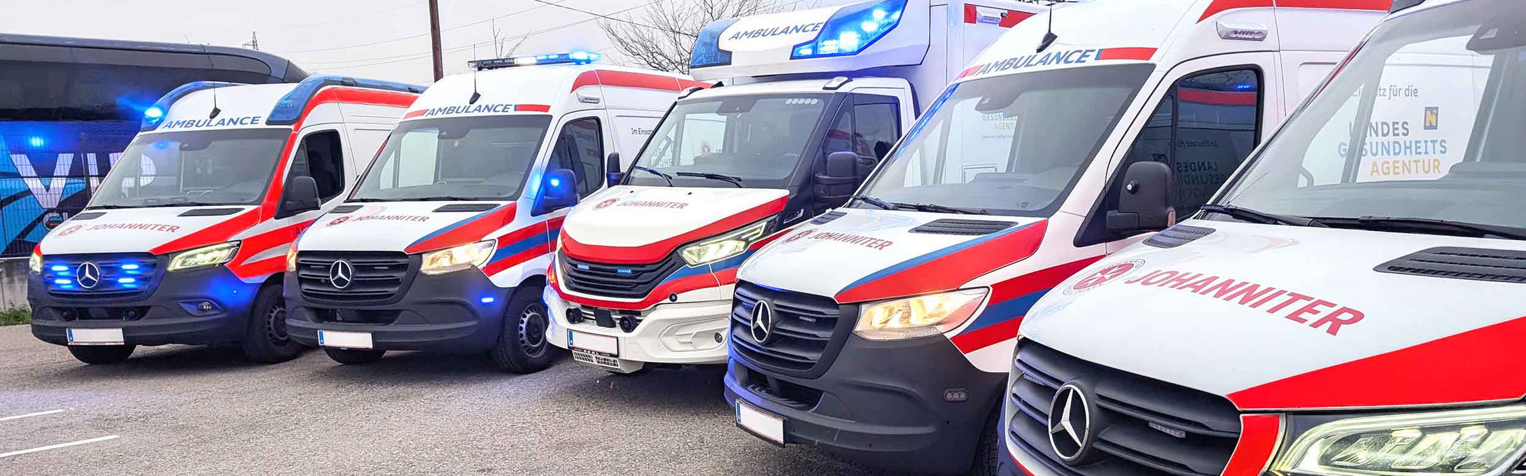 Der Fuhrpark der Johanniter NÖ