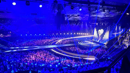 Blick auf Bühne und Zuschauerraum beim ESC (c) Johanniter