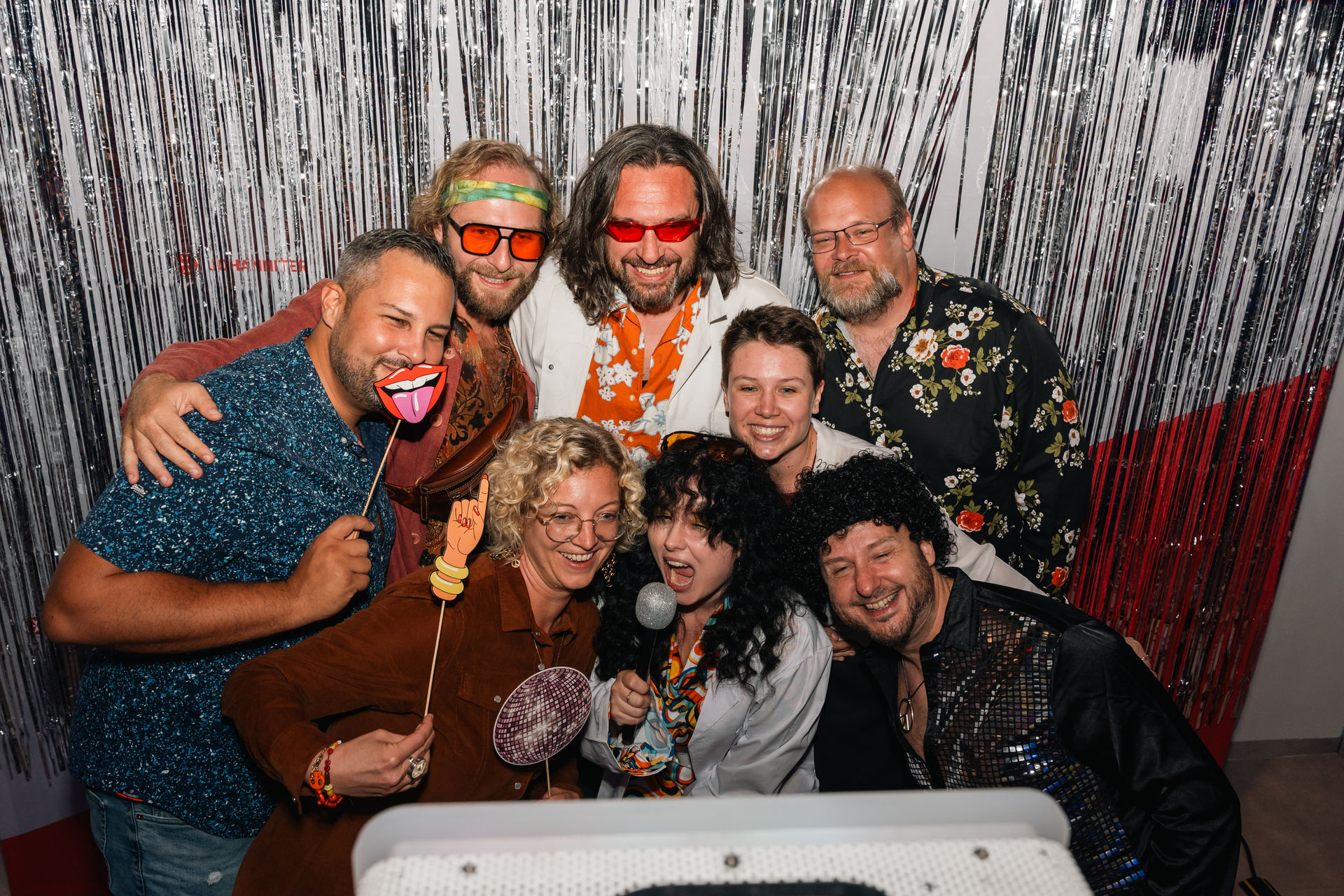 Gruppefoto bei der Fotobox